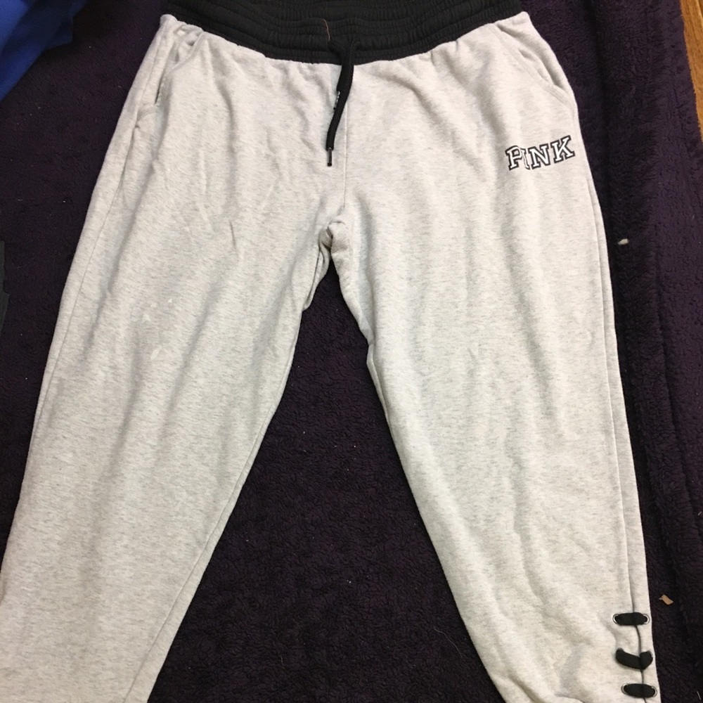 Pink sweat pants